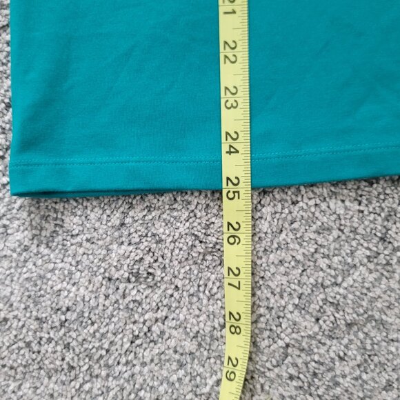 QVC D& CO  Green V-neck  3/4 Sleeve Shirt Small - Picture 10 of 12